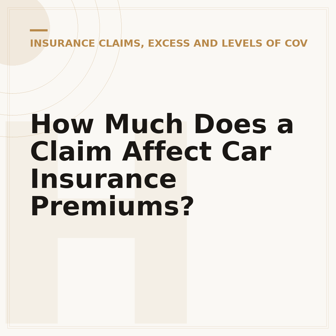 How Much Does a Claim Affect Car Insurance Premiums?