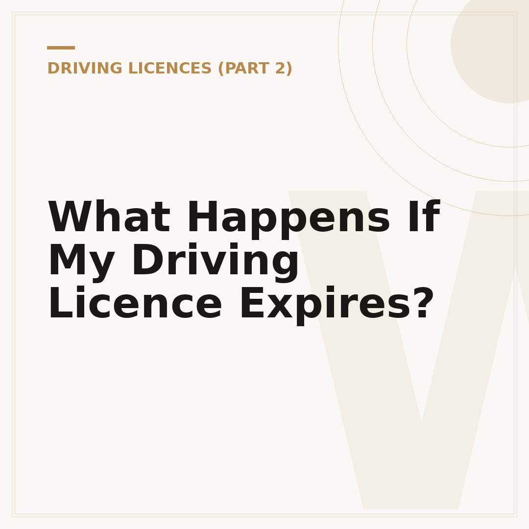 What Happens If My Driving Licence Expires?