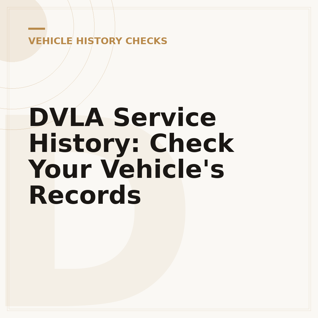 DVLA Service History: Check Your Vehicle's Records