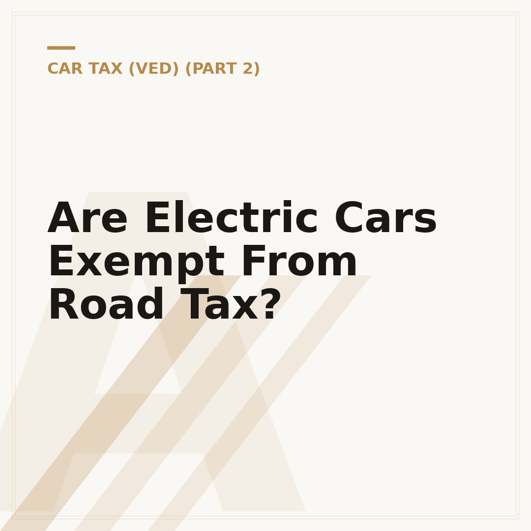 Are Electric Cars Exempt From Road Tax?