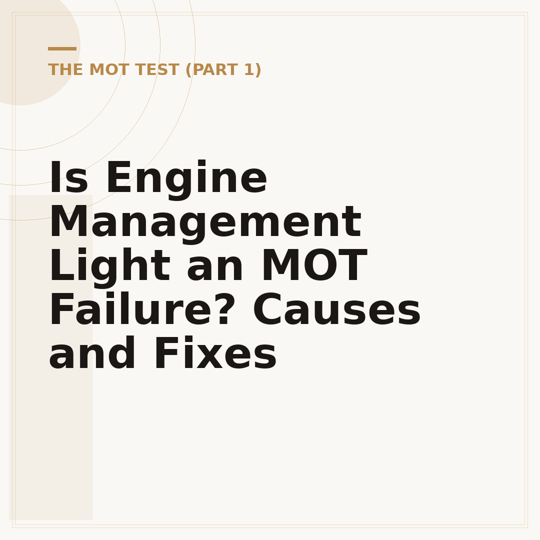 Is Engine Management Light an MOT Failure? Causes and Fixes