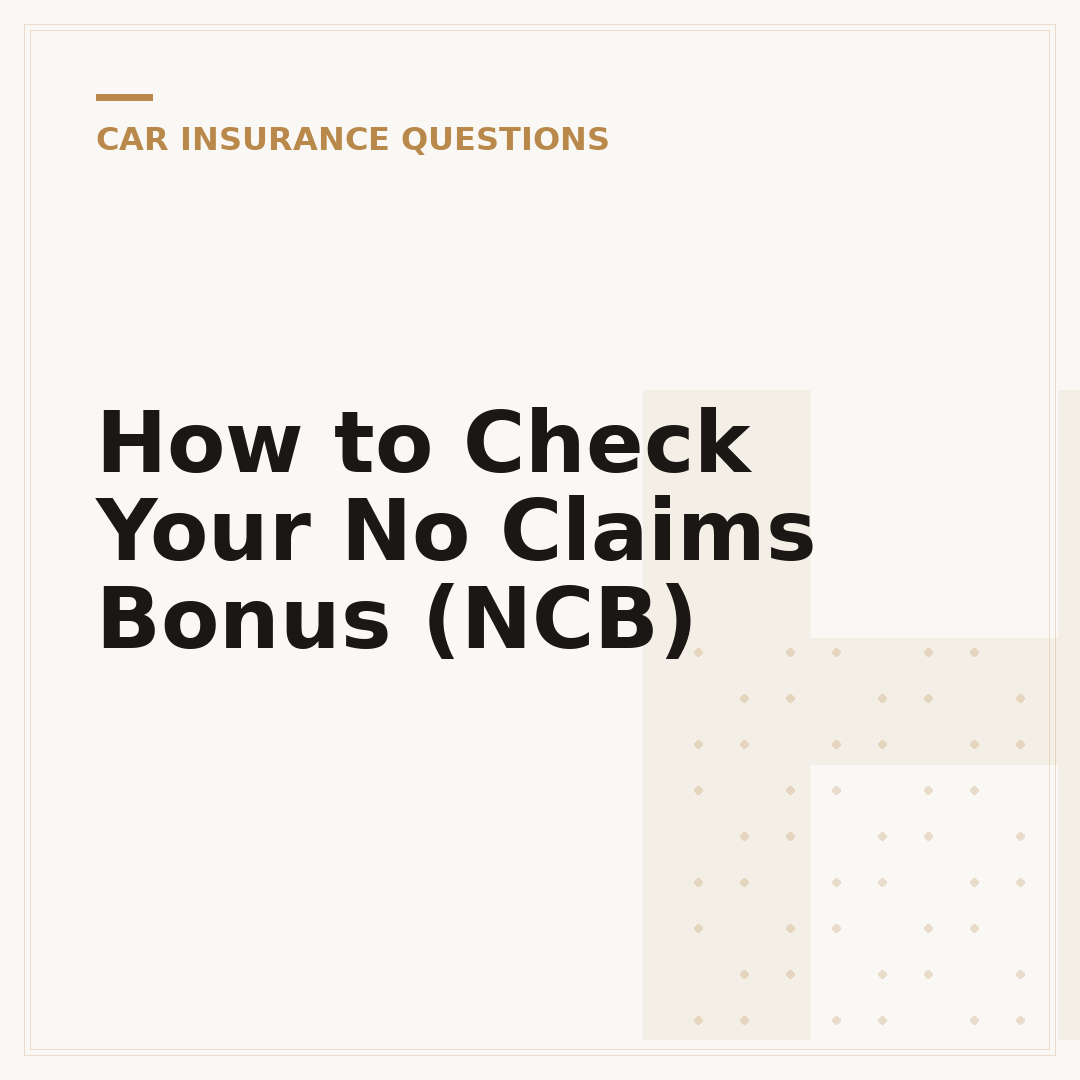 How to Check Your No Claims Bonus (NCB)