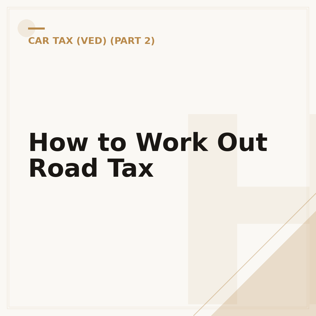 How to Work Out Road Tax