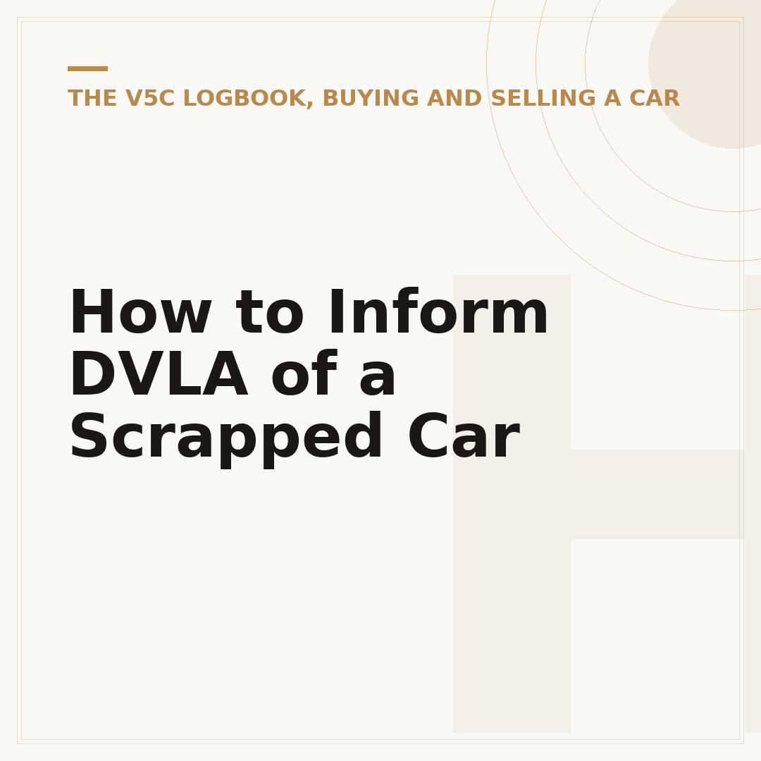 How to Inform DVLA of a Scrapped Car