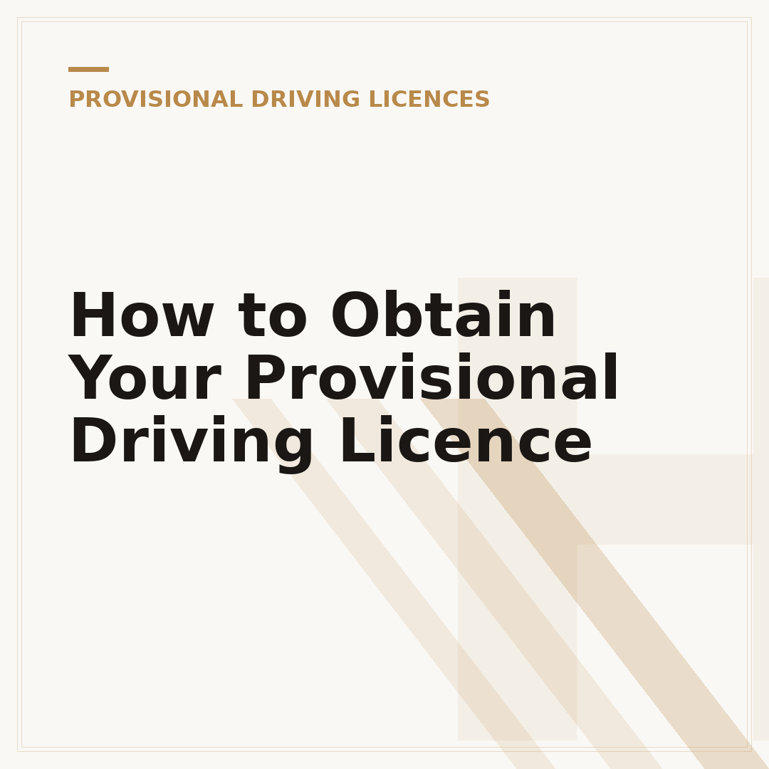 How to Obtain Your Provisional Driving Licence