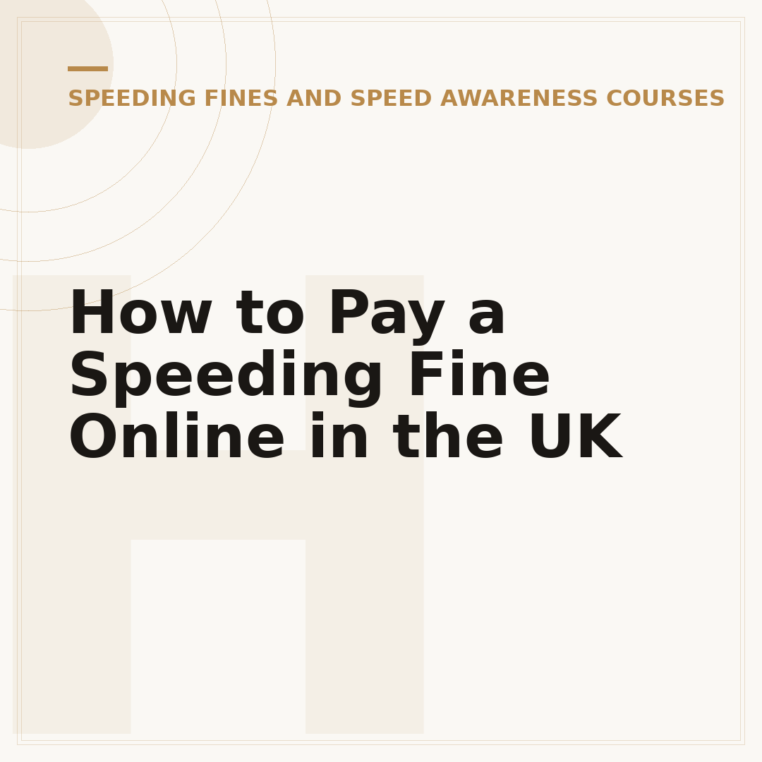 How to Pay a Speeding Fine Online in the UK
