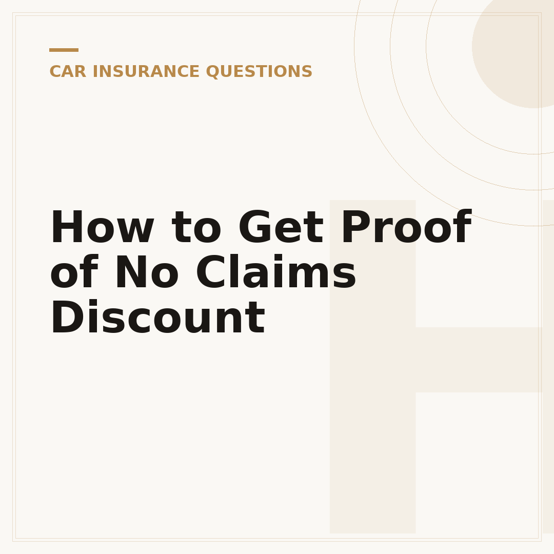How to Get Proof of No Claims Discount