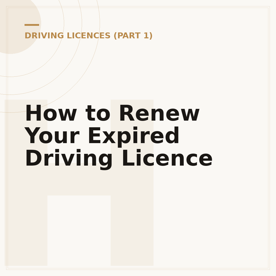 How to Renew Your Expired Driving Licence