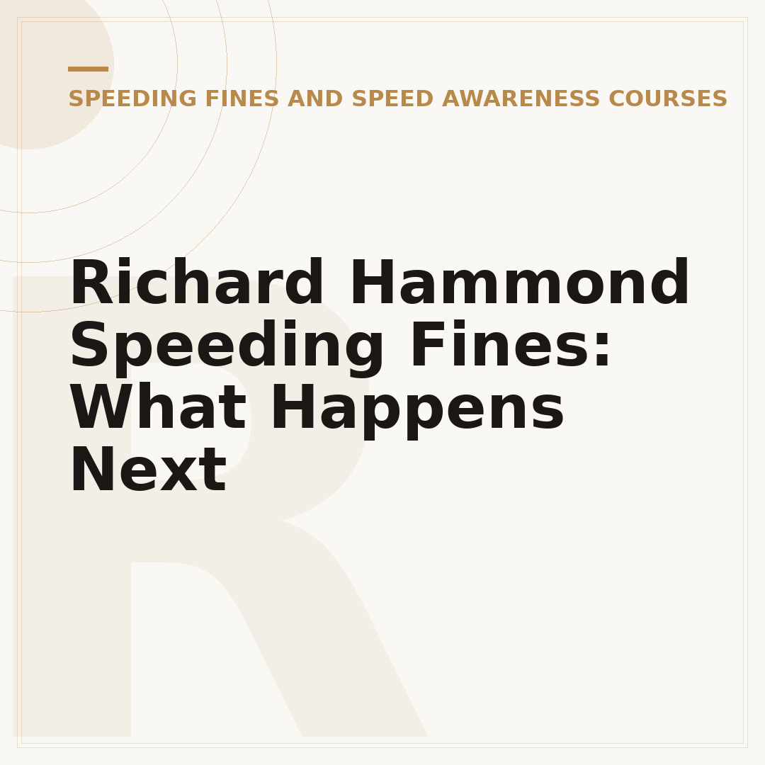 Richard Hammond Speeding Fines: What Happens Next