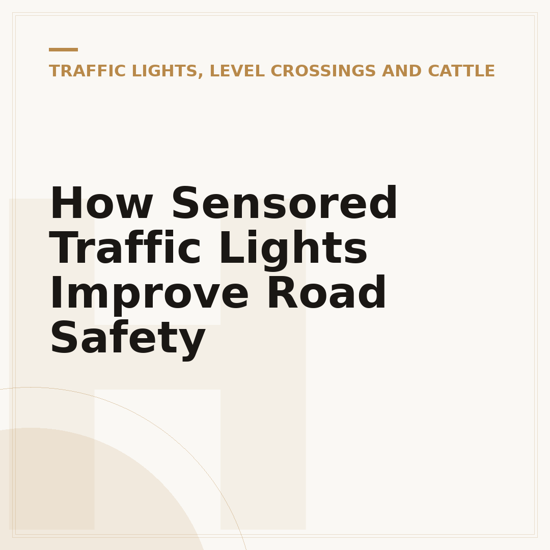 How Sensored Traffic Lights Improve Road Safety