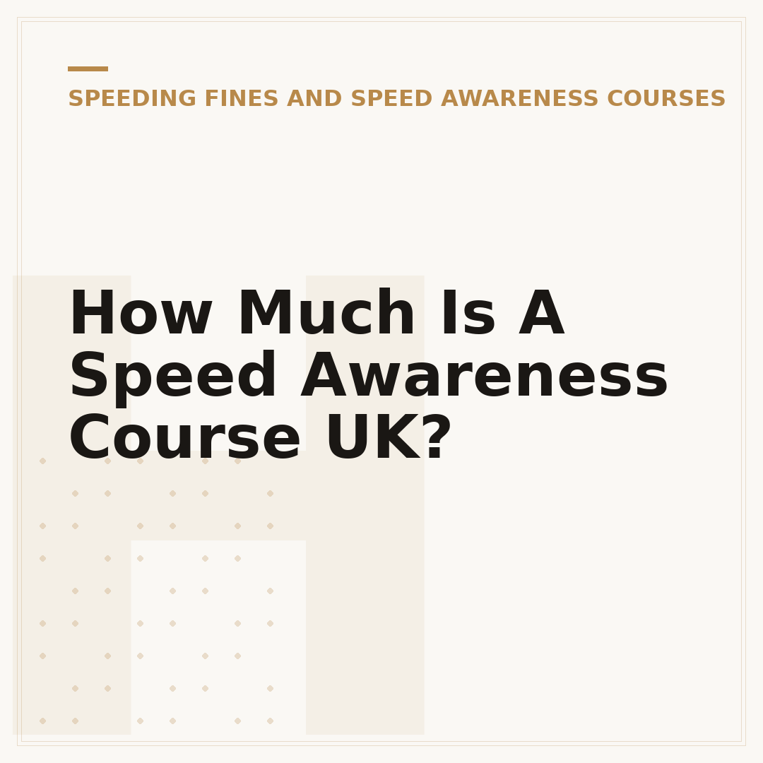 How Much Is A Speed Awareness Course UK?