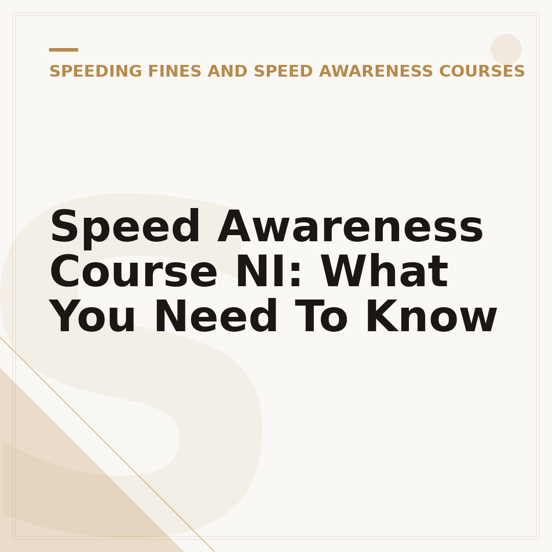 Speed Awareness Course NI: What You Need To Know