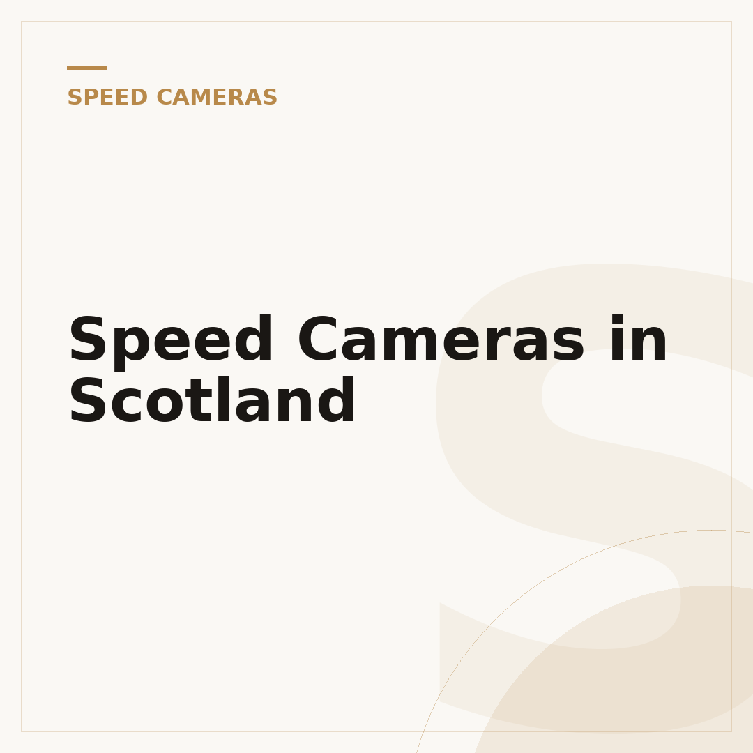 Speed Cameras in Scotland