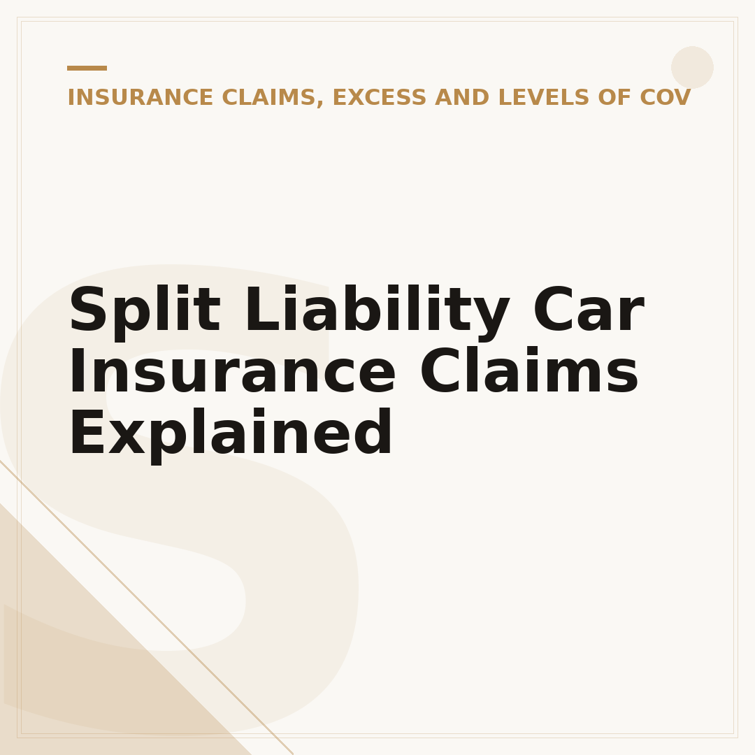 Split Liability Car Insurance Claims Explained