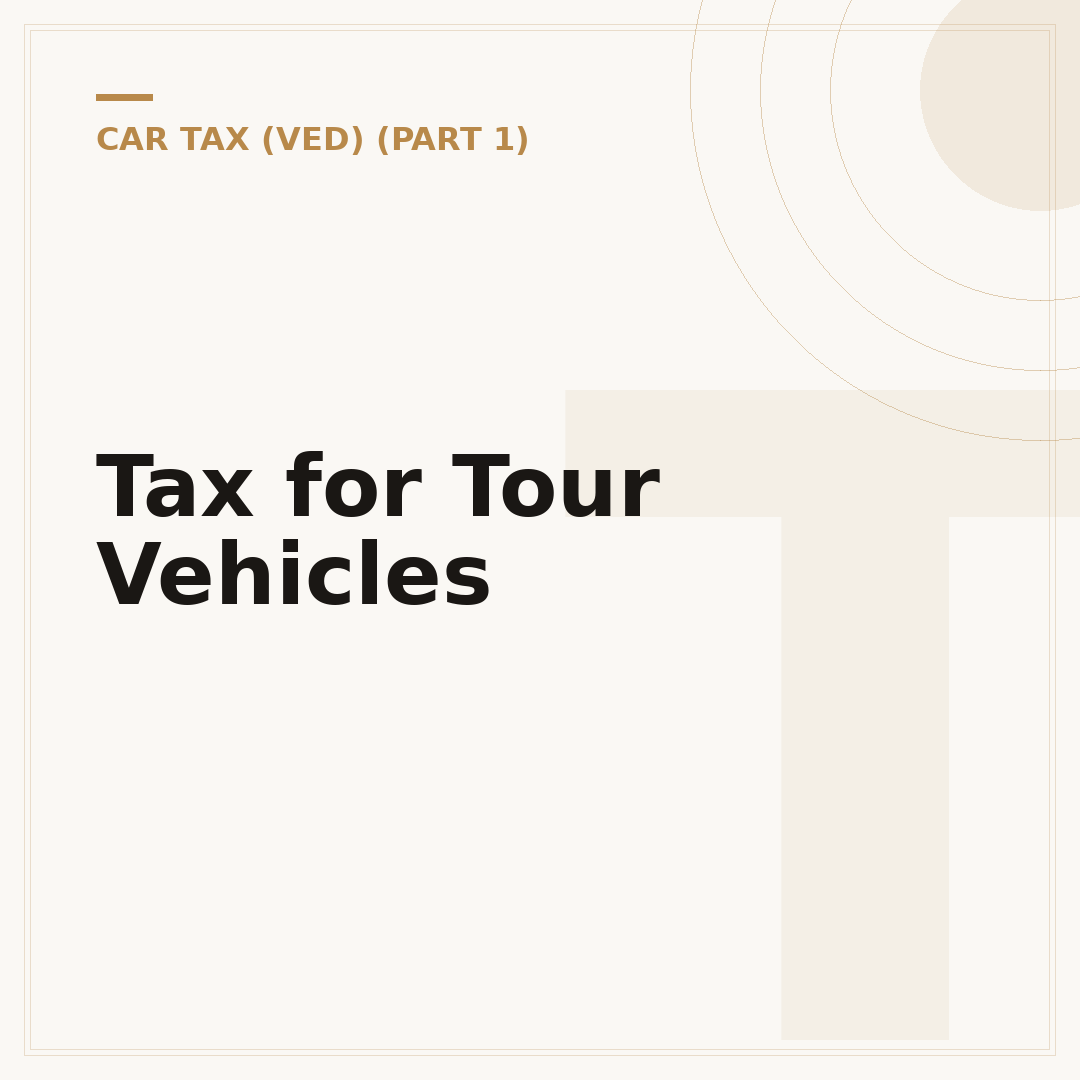 Tax for Tour Vehicles